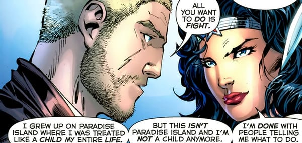 [Steve Trevor and Wonder Woman]