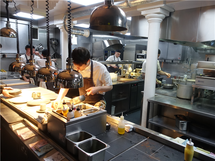 [Image: The Kitchin staff in action]